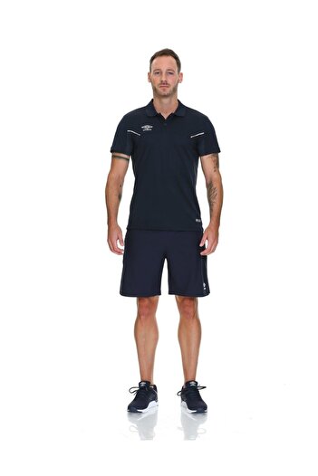 UMBRO Чоловіча темно-синя футболка з коміром-поло Tf-0031