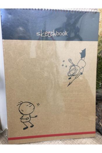 KESKİN COLOR Sketch Notebook A3 40 Sheets Flat Spiral Elastic Sketch Memo Pad