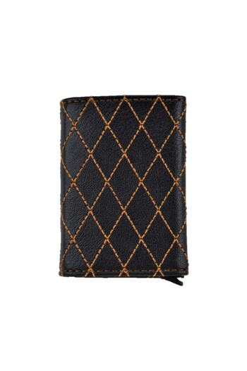 Ozka Leather Collection Özka Leather Embroidered Mechanismed Wallet (Summer)