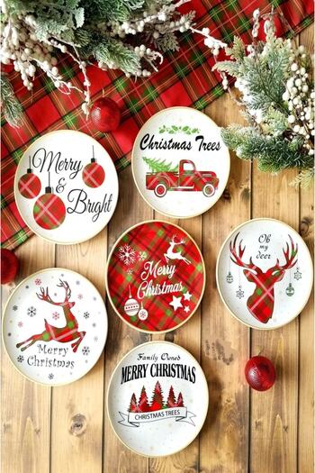 SERAMİKCİ New Year 6 Piece Cake Plate - New Year's Products