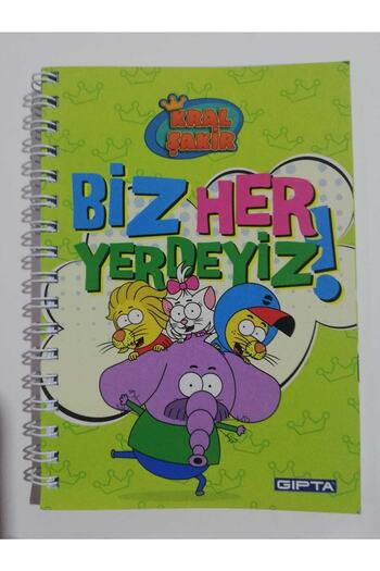 Gıpta Kral Şakir Sp.a6 (10x15 cm) Cardboard Cover 80 Sheets Lined Notepad