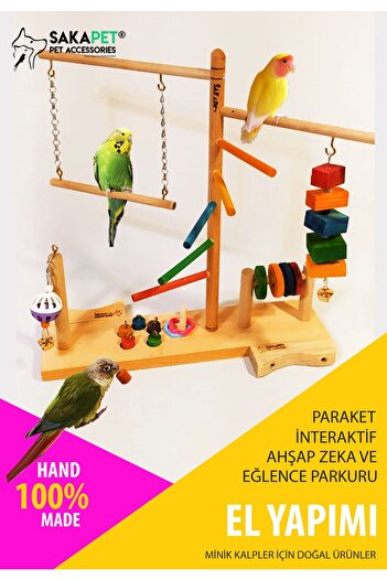 SAKAPET Sdp3 Model Interactive Wooden Bird Intelligence and Entertainment Track