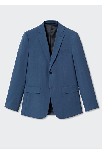 MANGO Man Dar Kesim Yün Blazer Ceket