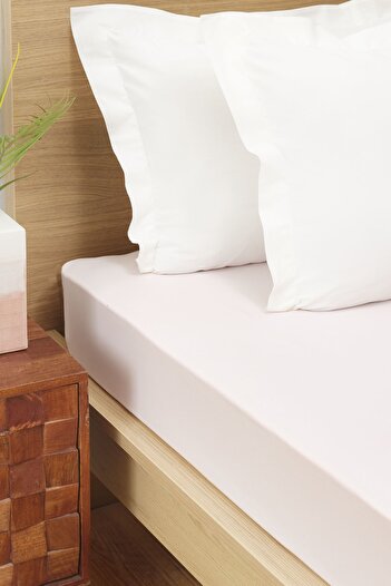 Karaca Home Light Pink Combed Single Fitted Sheet