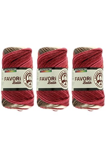 Ören Bayan Favori Batik El Örgü Ipliği 100 Gr 3 Adet Renk 902