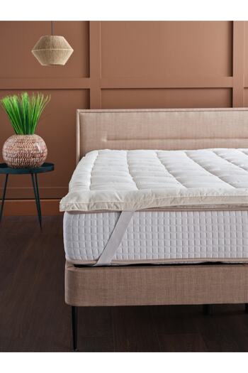 Doqu Home Pamuk Yatak Pedi Beyaz - 90 x 190 cm