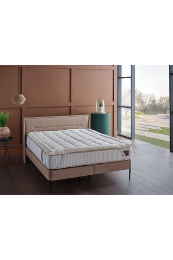 Doqu Home Pamuk Yatak Pedi Beyaz - 90 x 190 cm