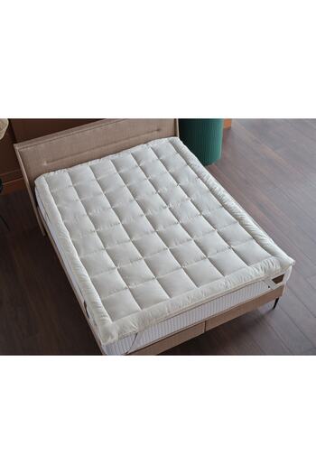 Doqu Home Pamuk Yatak Pedi Beyaz - 160 x 200 cm