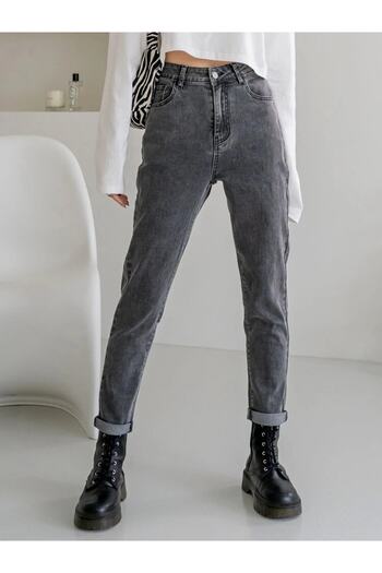 SHEVEGA 90's Anthracite Mom Jean