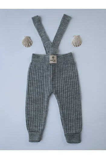 gogo bici Gray Cross Strap Adjustable Baby Kids Tights Salopet