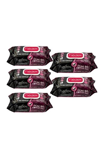 FLODEX Wet Wipes 5 Pack 90 Pieces