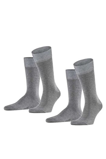 FALKE Herren Socken, 2er Pack - Happy, Kurzsocken, Baumwolle
