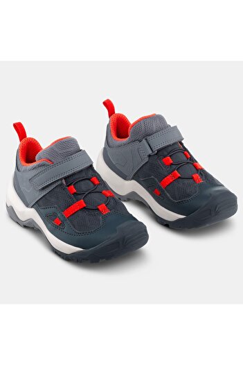 Decathlon Quechua Çocuk Outdoor Ayakkabı - Gri / Kırmızı - 24 / 34 - Crossrock