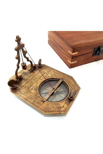 keyfimshop Αρχαία πυξίδα με ηλιορολόγο (αλληλογράφος)