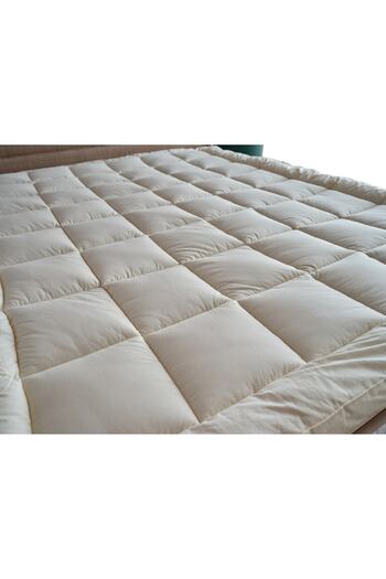Doqu Home Yün Yatak Pedi Beyaz - 180 x 200 cm