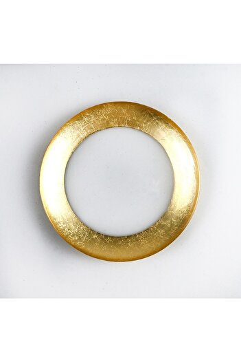 HERITAGE Gold Leaf Tape Glass Serving Plate 13 Cm