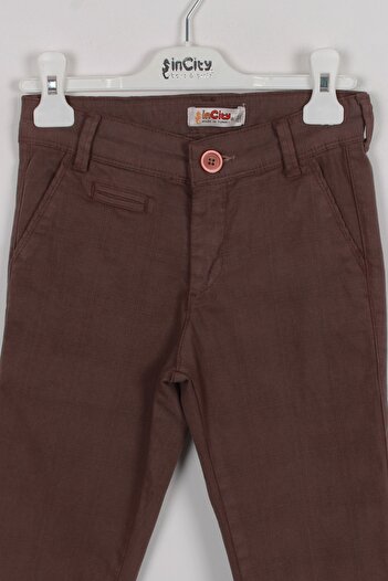 incity Boy's Brown Trousers
