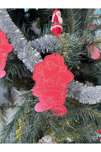 evdeucuz Santa Claus Christmas Ornament 6 Pieces