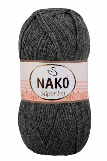 NAKO Super Pearl 5-Piece Hand Knitting Thread 193 Dark Gray