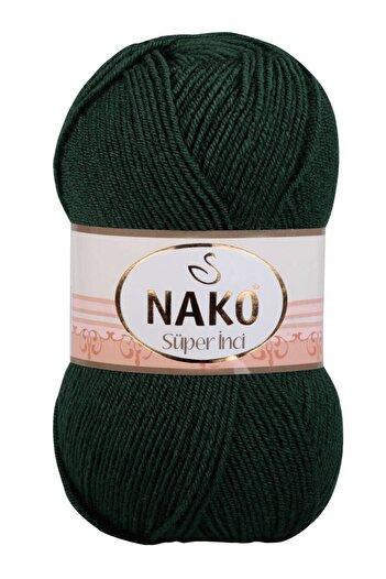 NAKO Super Pearl 5 τεμαχίων πλεκτό νήμα 3601 Emerald