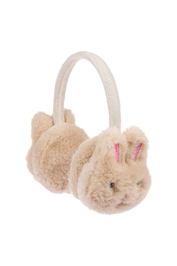 Kitti Arıcı Store New Season Girls' Winter Beige Plush Headphones