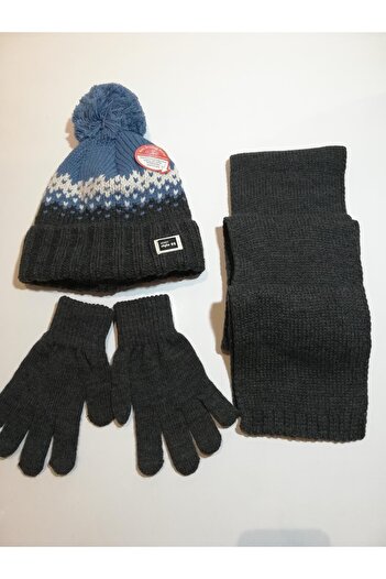 Kitti Male Waiter Scarf Beret Gloves Triple Suit K22180-14-002 9-15 Years