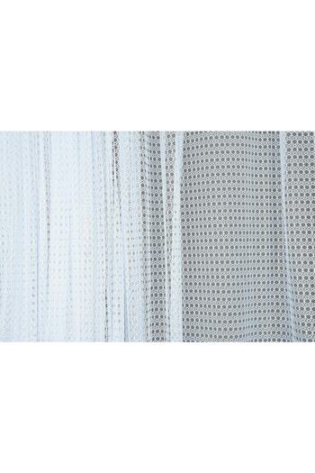 AKÇA TEKSTİL Snowdrop Model White Color Single Wing Ready Planted Pleated Background Curtain 300*260 Cm