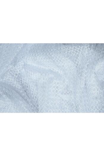 AKÇA TEKSTİL Orchid Model White Color Single Wing Ready-made Planted Pleated Background Curtain 300*260 Cm