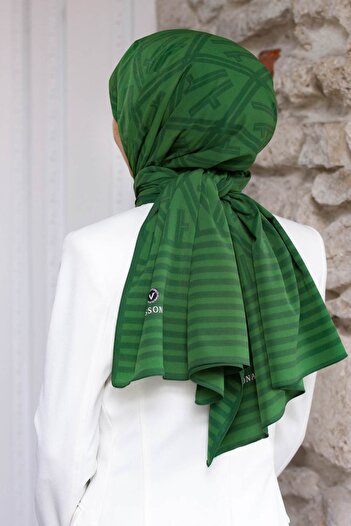 Vissona Women's Luxury Medina Silk Shawl Emerald Green