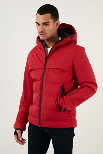 Jack & Jones Wind and Waterproof Thermal Insulated Hooded Puffer Coat Men's Coat 12225287