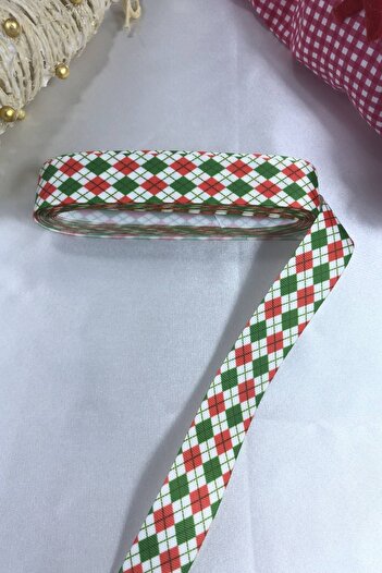 Hobigram 2026 Decoration Gift Packaging Ribbon Red Green Patterned – Christmas Ornament, Stylish Design – New Year