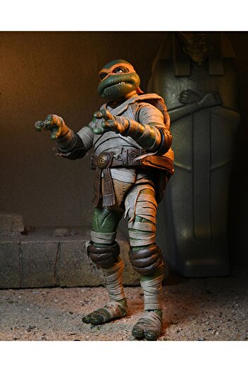 Neca Universal Monsters X Tmnt: Michelangelo As The Mummy Aksiyon Figürü