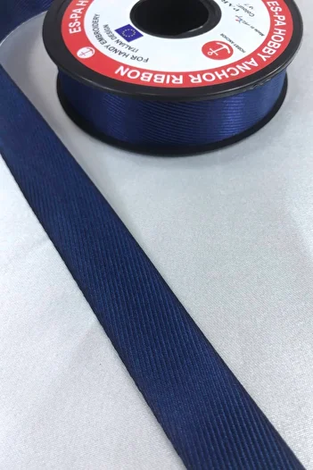 Hobigram Navy Blue Color Houndstooth Ribbon Η τιμή είναι για 1 μέτρο – Κορδέλα, Κομψό Σχέδιο, Γυναικείο Αξεσουάρ – Κορδέλα