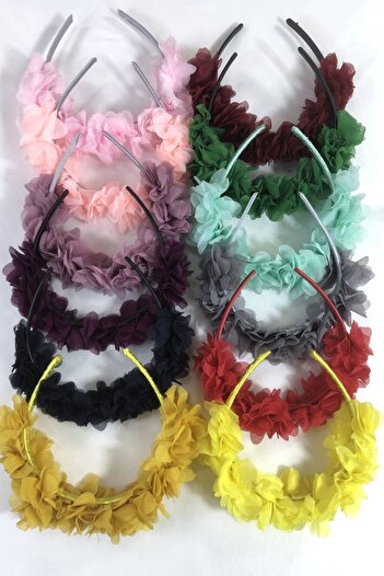 Hobigram Colorful Special Design Floral Henna Maternity Crown Gift Crown 10 Pieces – Party Crowns, Stylish Design