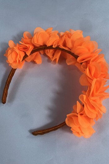 Hobigram Neon Orange Special Design Floral Henna Maternity Crown Gift Crown – Party Crowns, Stylish Design