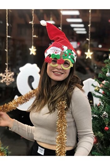 Masalsı Concept 3-Piece New Year Set New Year Hat New Year Glitter Ornament And New Year Glasses