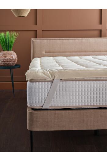 Doqu Home Yün Yatak Pedi Beyaz - 100 x 200 cm