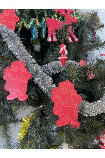 evdeucuz Santa Claus Christmas Ornament 6 Pieces