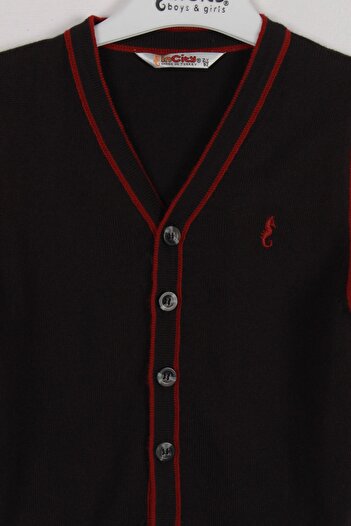 incity Boy's Black Cardigan