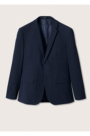 MANGO Man Süper Dar Kesimli Kareli Blazer Ceket