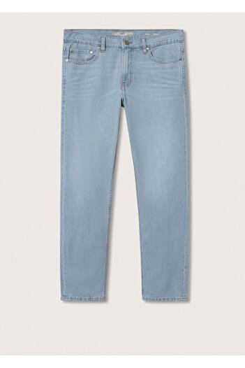 MANGO Man Bob Düz Kesim Hafif Jean
