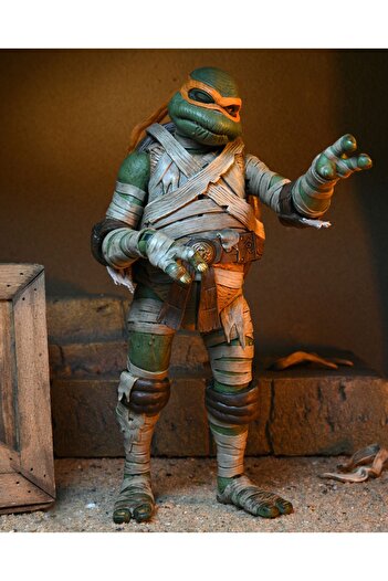 Neca Universal Monsters X Tmnt: Michelangelo As The Mummy Aksiyon Figürü