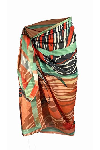 Bolder Amara Watercolor Leaf Pattern Pareo