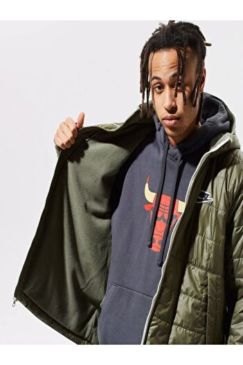 Nike Синтетична куртка на блискавці зелена Dj0433-380