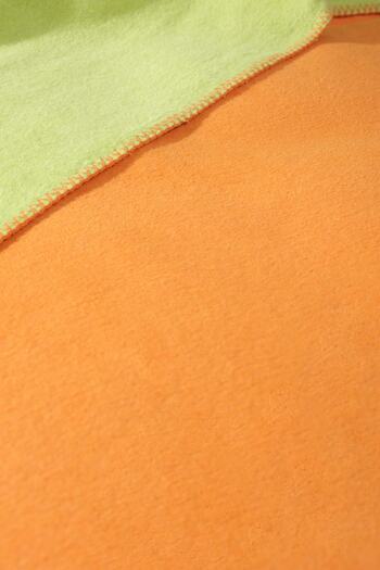 Karaca Home Young Candy Orange-green Double Face Single Blanket