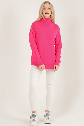 VEGENZE Pulover de damă Fuchsia Interlock Full Fisherman Knitwear