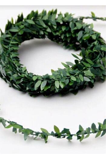 Hobigram Leaf Strip Wire Leaf Artificial Crown Ivy Ornament 7 Mt – Χριστουγεννιάτικο Στολίδι, Κομψό Σχέδιο, Γυναικείο Αξεσουάρ –