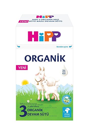 Hipp 3 Organik Keçi Sütü Bazlı Bebek Sütü 400 Gr X 3 Adet