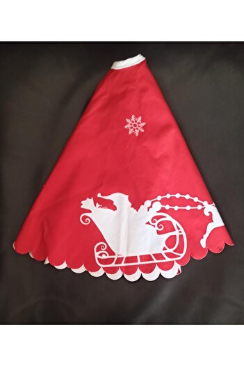 Leva House Christmas Tree Skirt with Santa Claus and Deer