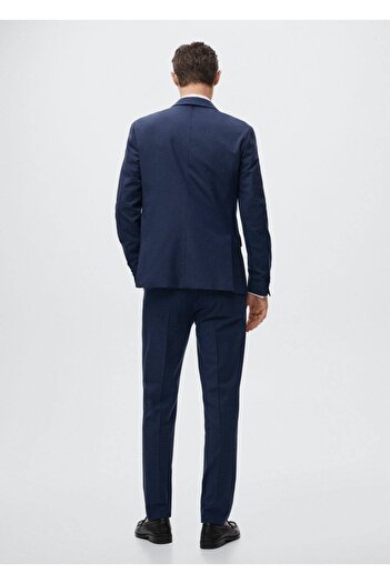 MANGO Man Dar Kesim Yün Blazer Ceket